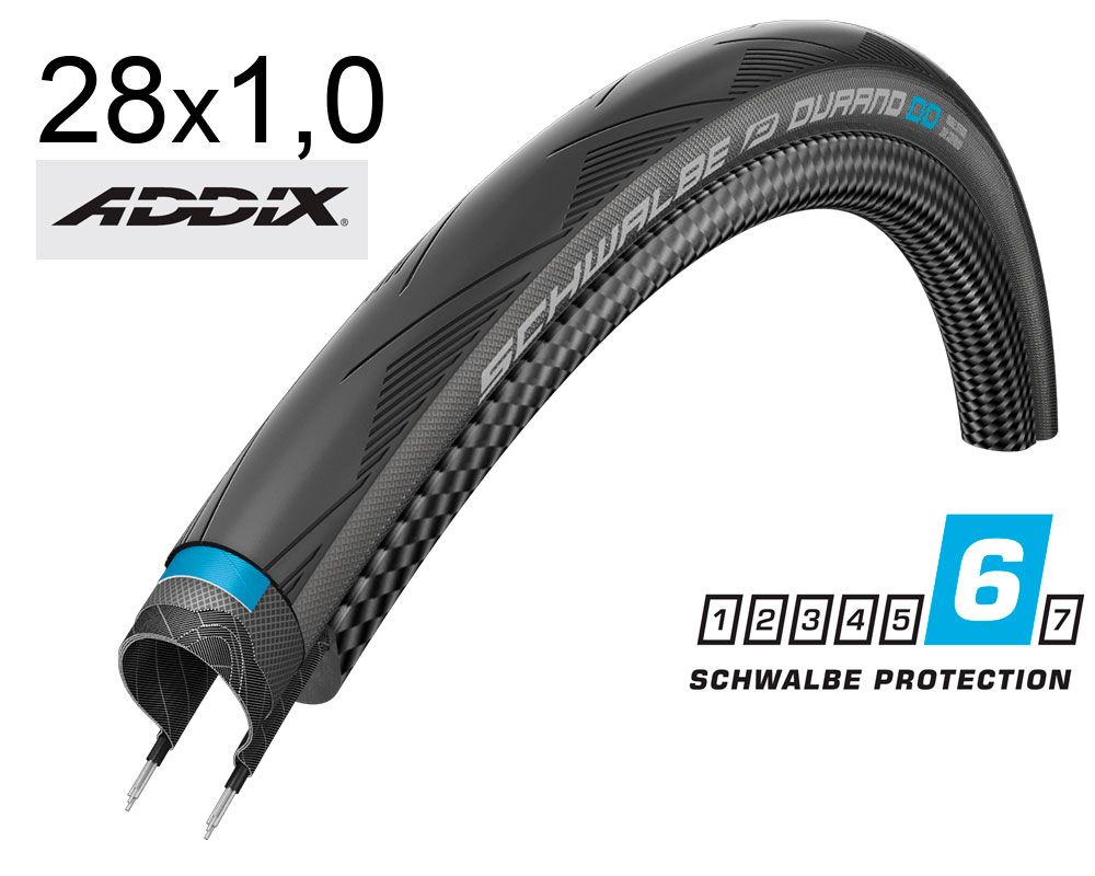 Покришка 700X25C (25-622 Schwalbe Durano Dd Performance, Dd, Raceguard B/Gr-Sk Hs464 Addix 67 EPI