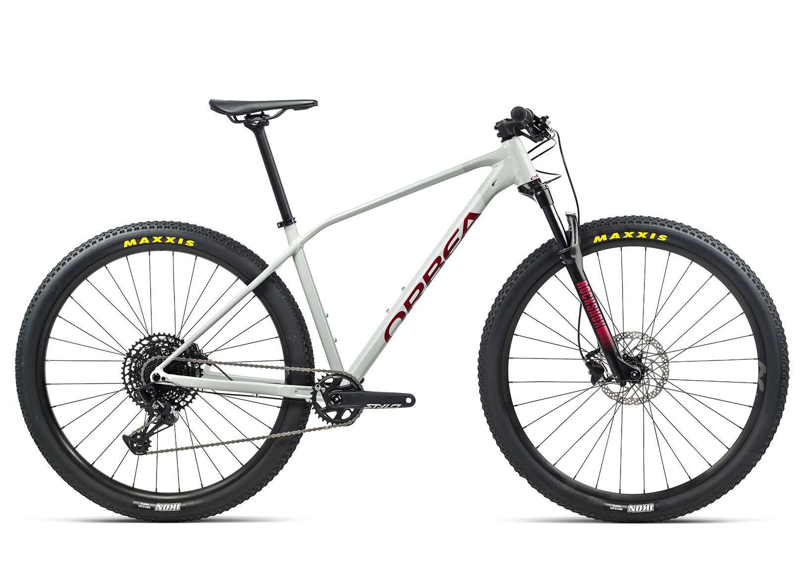 Велосипед Orbea Alma H10-Eagle 29 S 2021 White Grey- Metallic Red (Gloss)