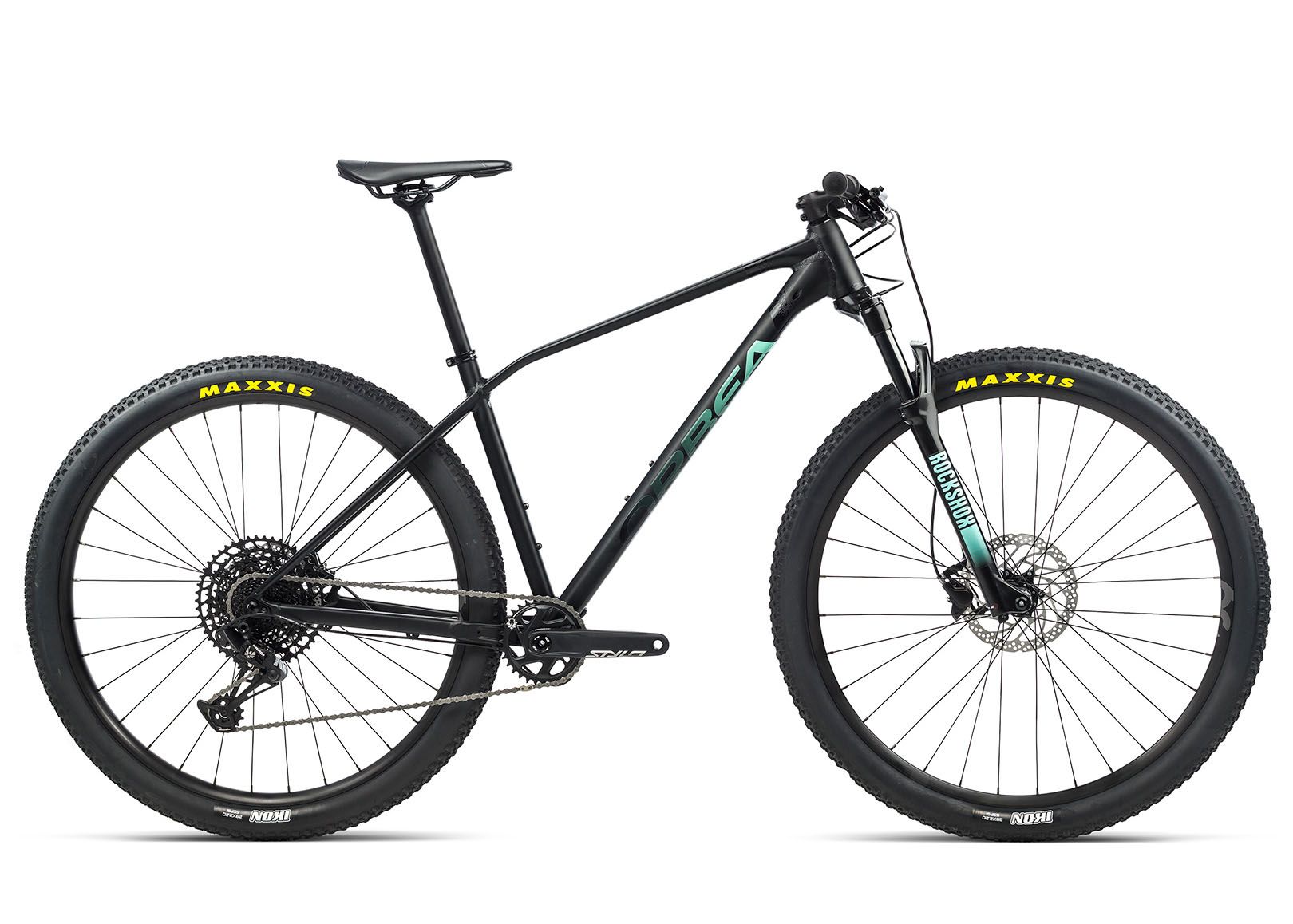 Велосипед Orbea Alma H10-Eagle 29 L 2021 Black (Matte)- Ice Green (Gloss)