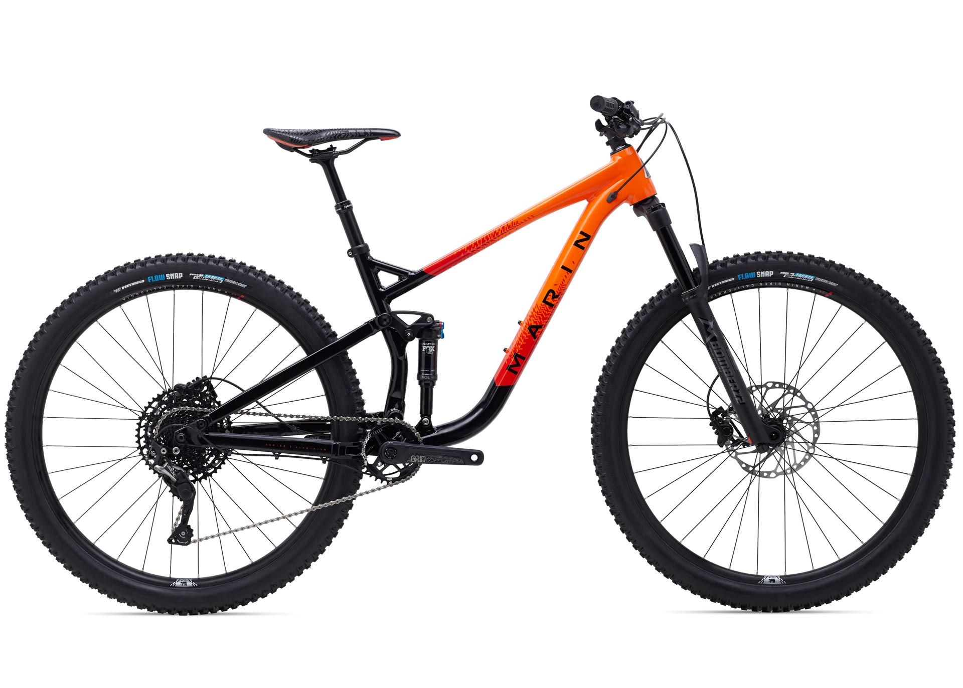 Велосипед 29 Marin RIFT ZONE 3 рама - M 2022 Gloss Black/Roarange/Red