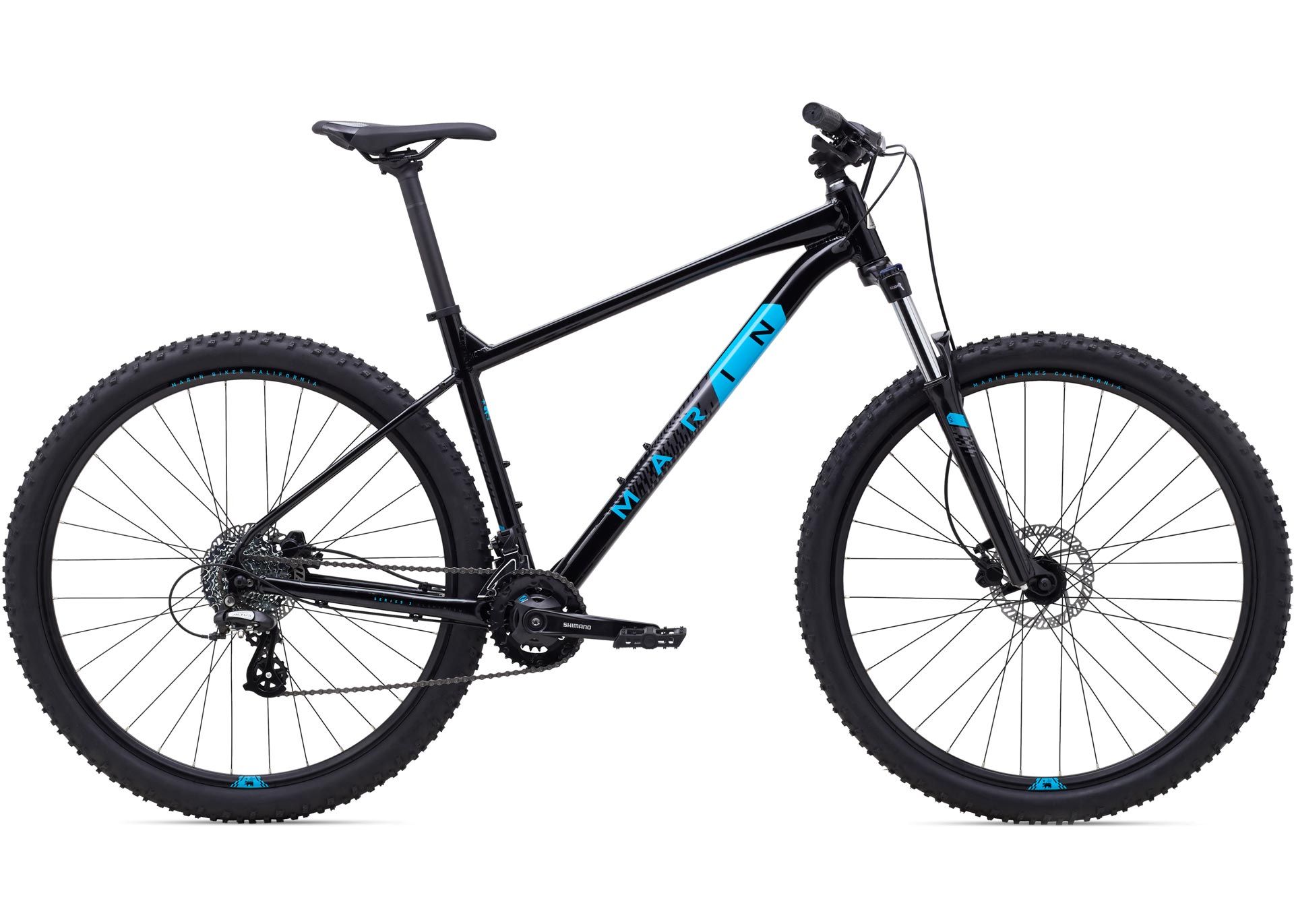 Велосипед 29 Marin BOBCAT TRAIL 3 рама - M 2023 Gloss Black/Charcoal/Cyan