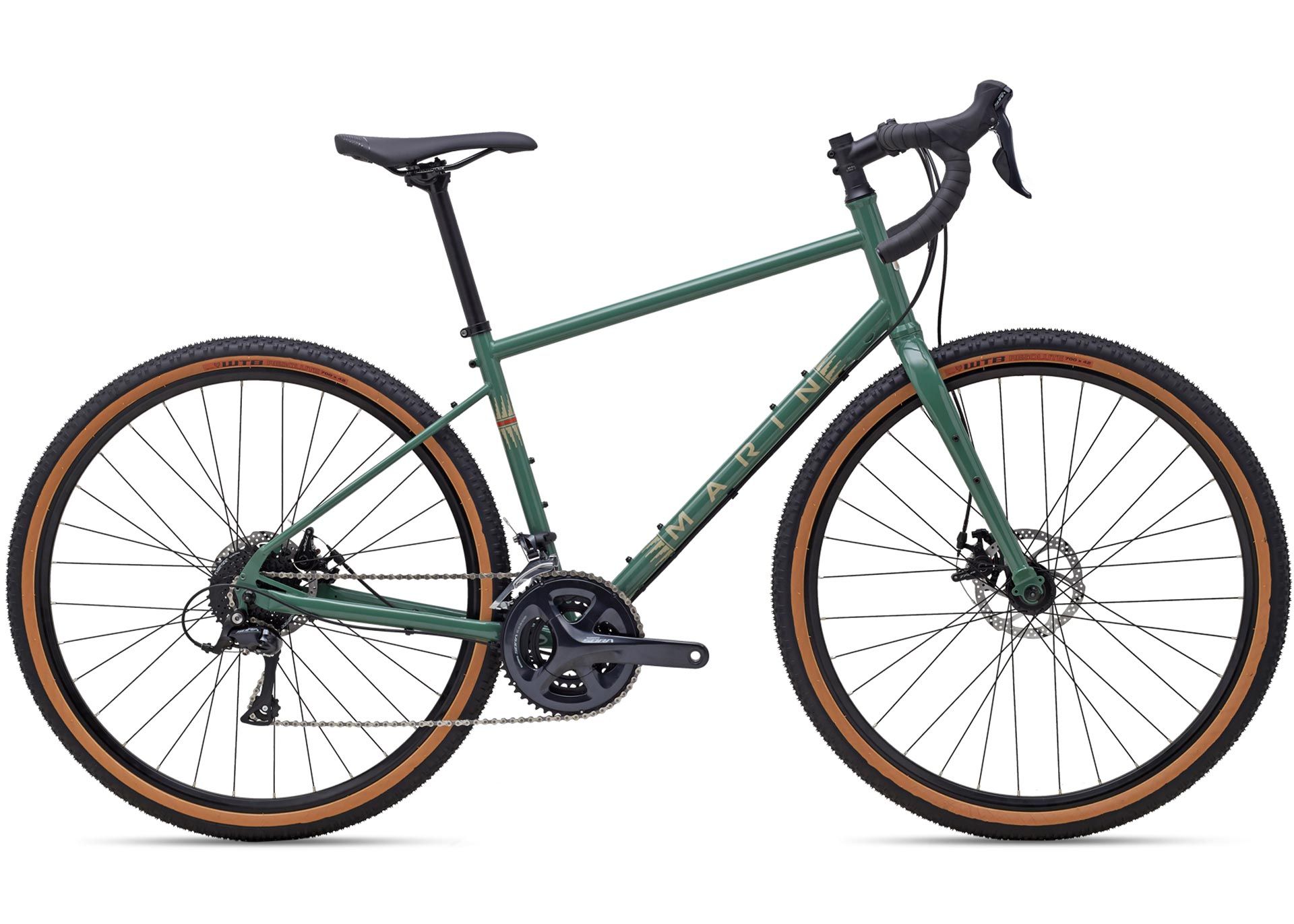 Велосипед 27,5 Marin FOUR CORNERS рама - S 2022 Gloss Green/Tan
