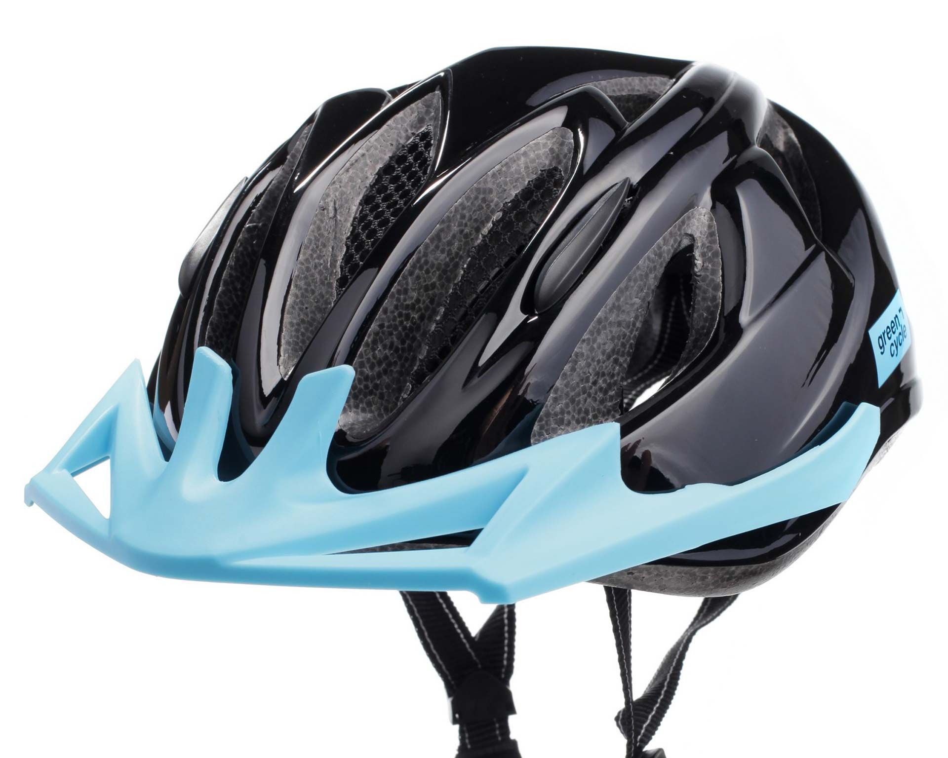 шолом дитячий Green Cycle ROWDY розмір 50-56см чорний лак