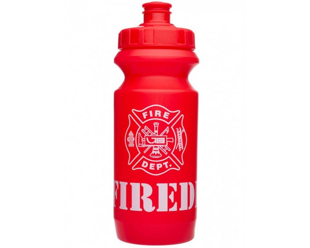 Фляга 0,6 Green Cycle Firedivision с большим соском, red nipple/ red cap/ red bottle
