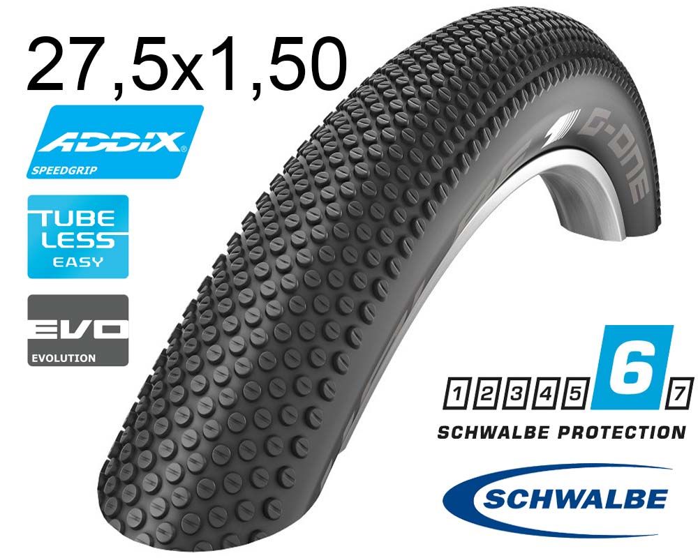 Покрышка 27.5X1.50 650B (40-584) Schwalbe G-One Allround Microskin T-Easy Folding Evolution B/B-Sk Hs473 Osc 127 EPI Ek