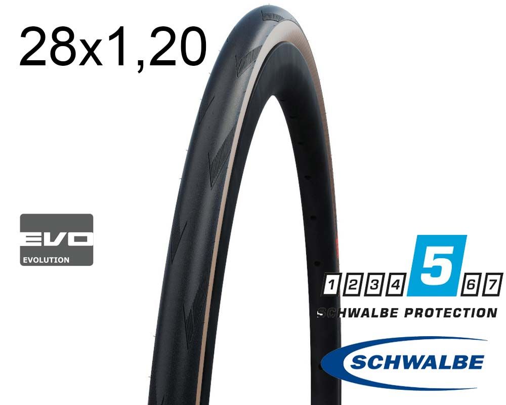 Покришка 28X1.20 700X30C (30-622) Schwalbe Pro One Evo, Super Race, V-Guard, Folding B/Ts-Sk Hs493A Addix Race 127 EPI