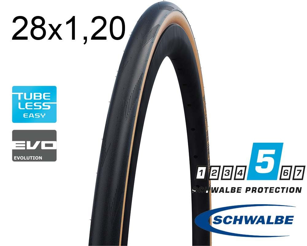 Покришка 28X1.20 700X30C (30-622) Schwalbe Pro One Evo, Super Race, V-Guard, Tle B/Ts-Sk Hs493 Addix Race 127 EPI
