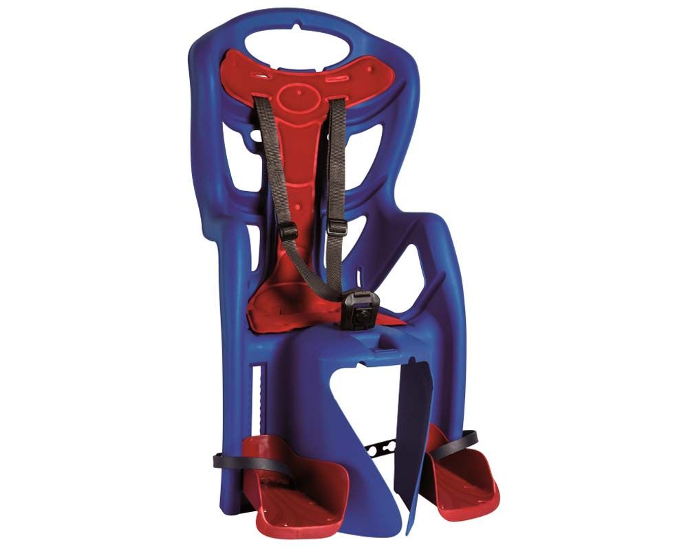 Сидіння задн. Bellelli Pepe Standart Multifix до 22кг, синее з червоною підкладкою