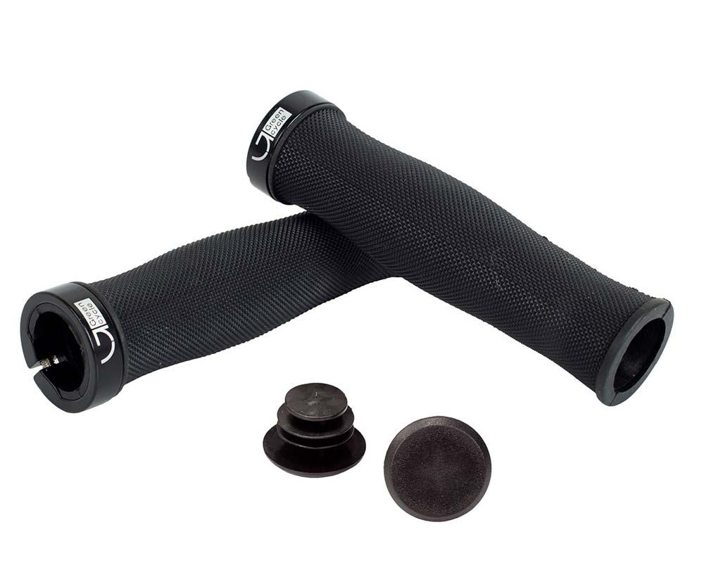 Гріпси Green Cycle GGR-417 130mm чорний з одним чорним замком