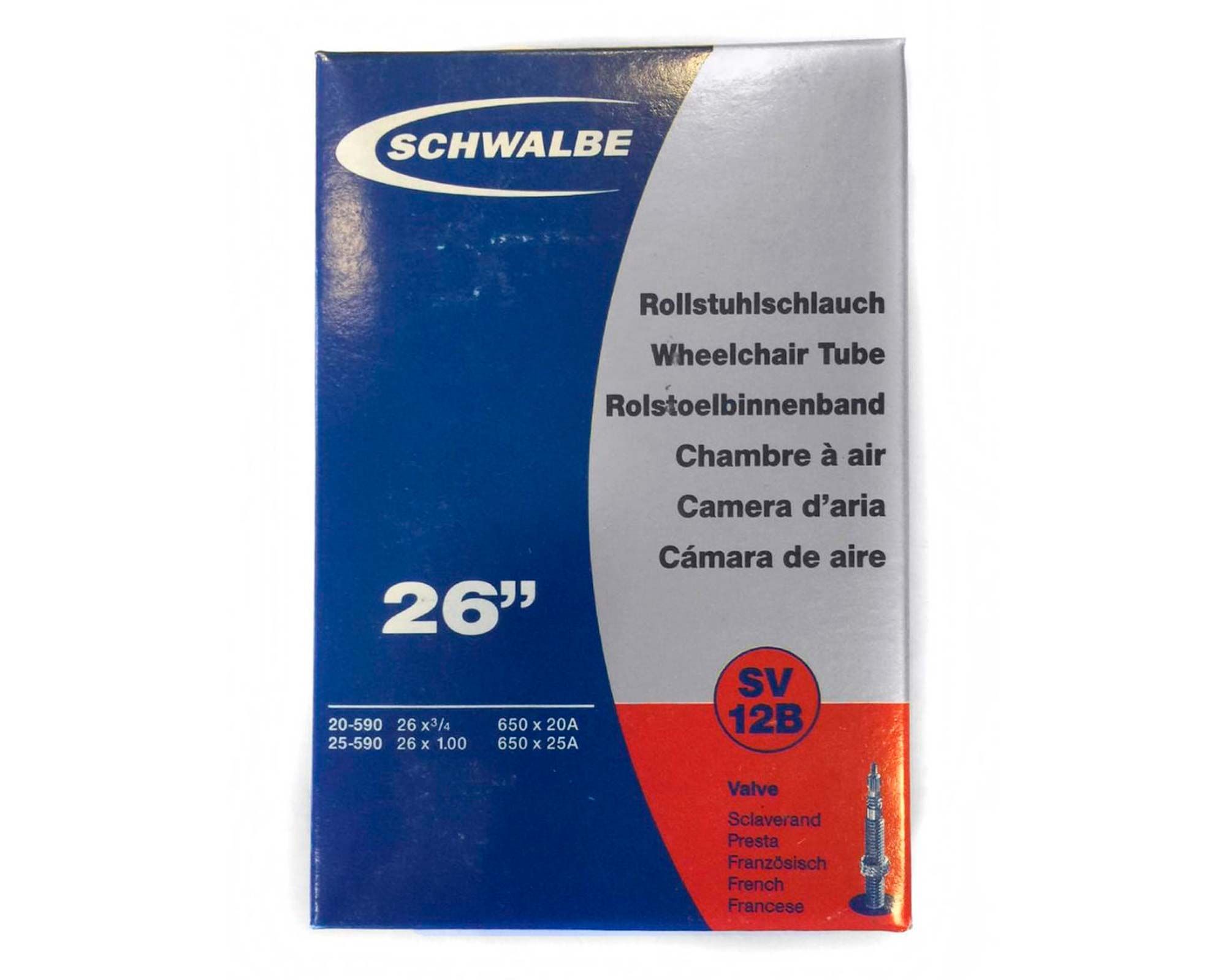 Камера 26 (18/25-590) Schwalbe SV12B 40mm