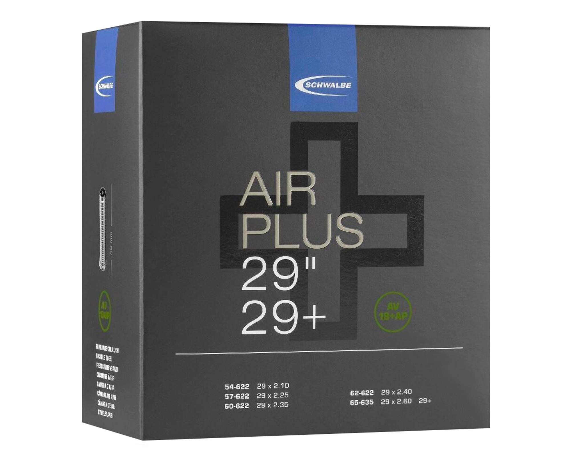 Камера 29 x 2.10-2.55 (54/65-622) Schwalbe AV19+AP AIR PLUS IB AGV 40mm