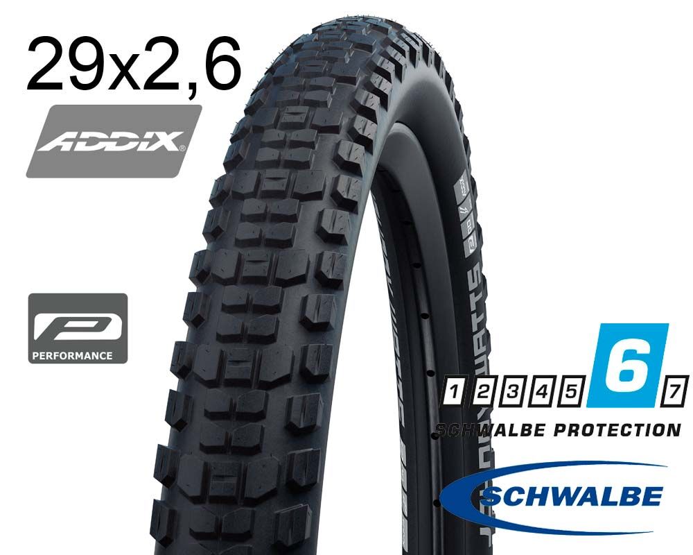 Покрышка 29X2.60 (65-622) Schwalbe Johnny Watts Perf, Dd, Raceguard, Folding B/B-Sk Hs604 Addix 67 EPI B