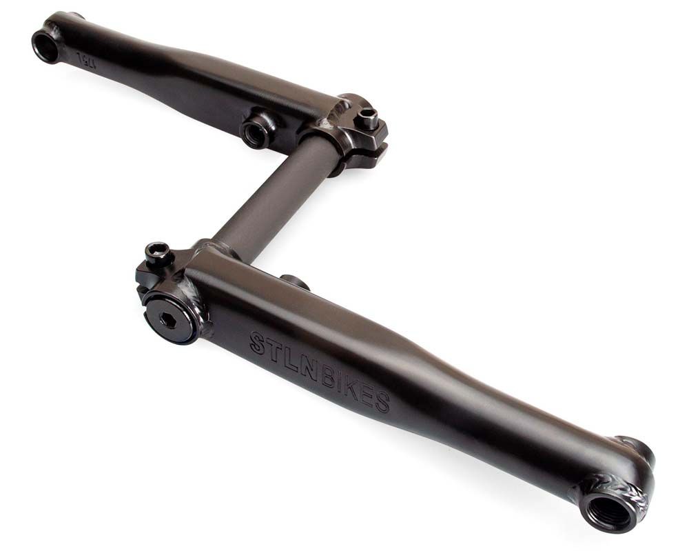 Шатуны Stolen MOB V4, 170мм вал 19мм, 8 шліців, чорні