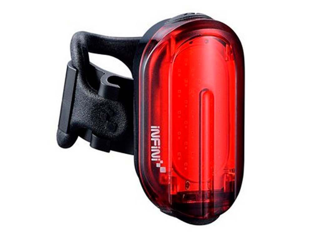 Мигалка задняя Infini OLLEY I-210R-Black, 20 диодов, 7 режимов, USB кабель, с креп.