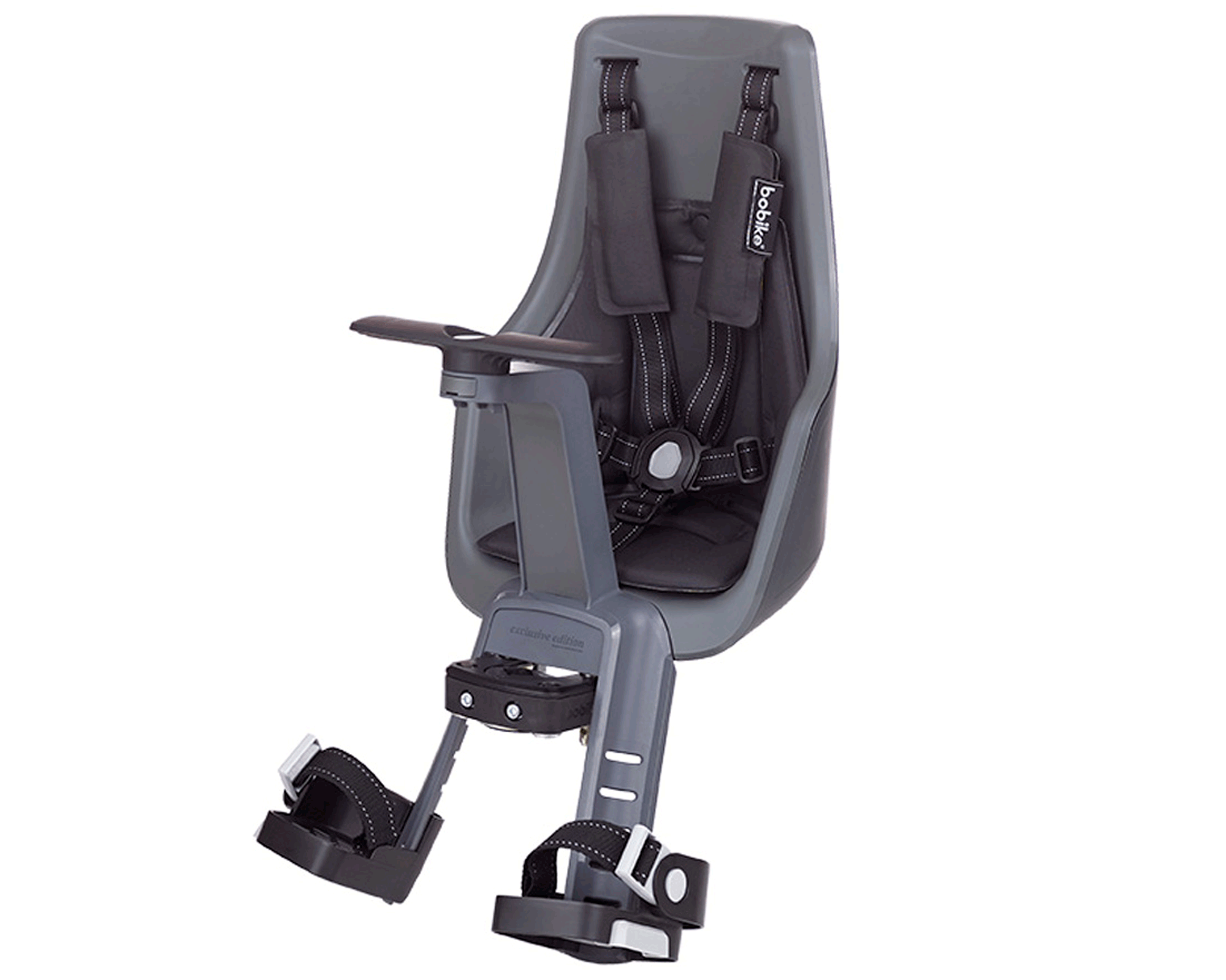 Детское велокресло Bobike Exclusive Mini Plus / Urban Grey