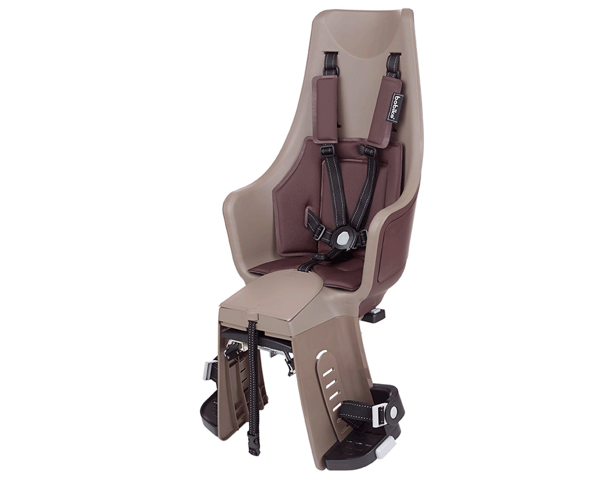 Детское велокресло Bobike Exclusive maxi Plus Carrier LED / Toffee Brown