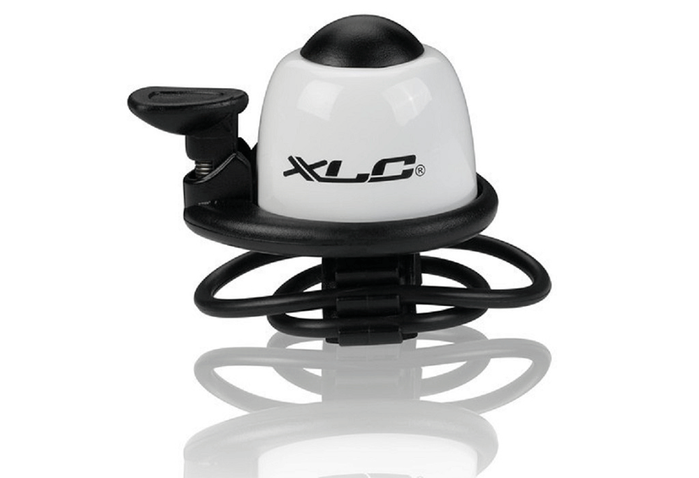 Дзвоник велосипедний XLC DD-M07, Білий, Ø22,2-31,8 мм