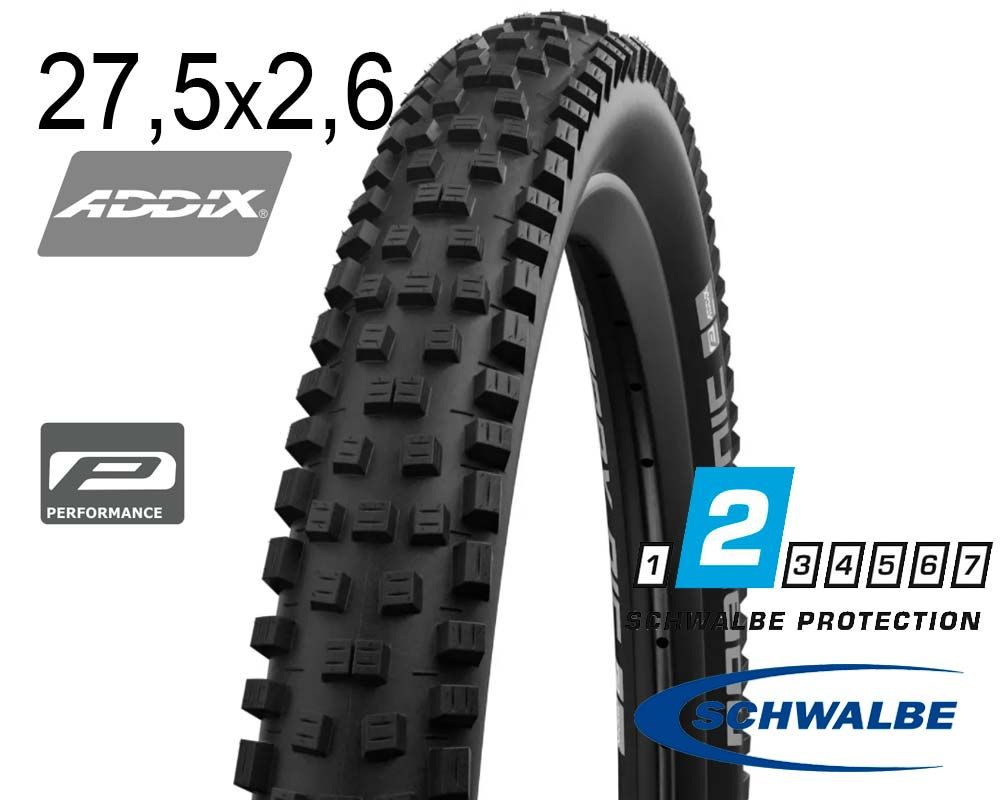 Покрышка 27.5X2.60 (65-584) Schwalbe Nobby Nic Perf, Folding, B/B-Sk Hs602 Addix 67 EPI B