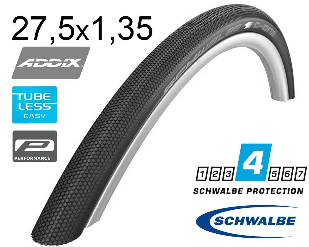 Покрышка 27.5X1.35 650B (35-584) Schwalbe G-One Allround Perf R-Guard Folding B/B-Sk Hs473 Dc, 67 EPI