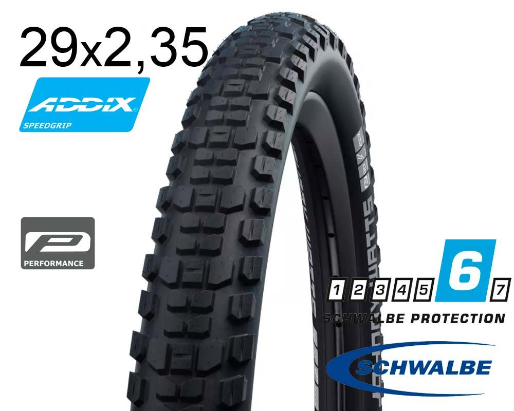 Покрышка 29X2.35 (60-622) Schwalbe Johnny Watts Perf, Dd, Raceguard, Folding B/B-Sk Hs604 Addix 67 EPI B
