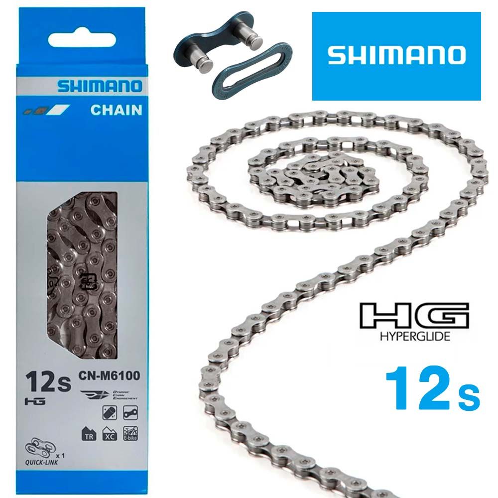 Ланцюг Shimano CN-M6100 DEORE 12-speed 138 links SIL-TEC + Quick-LINK
