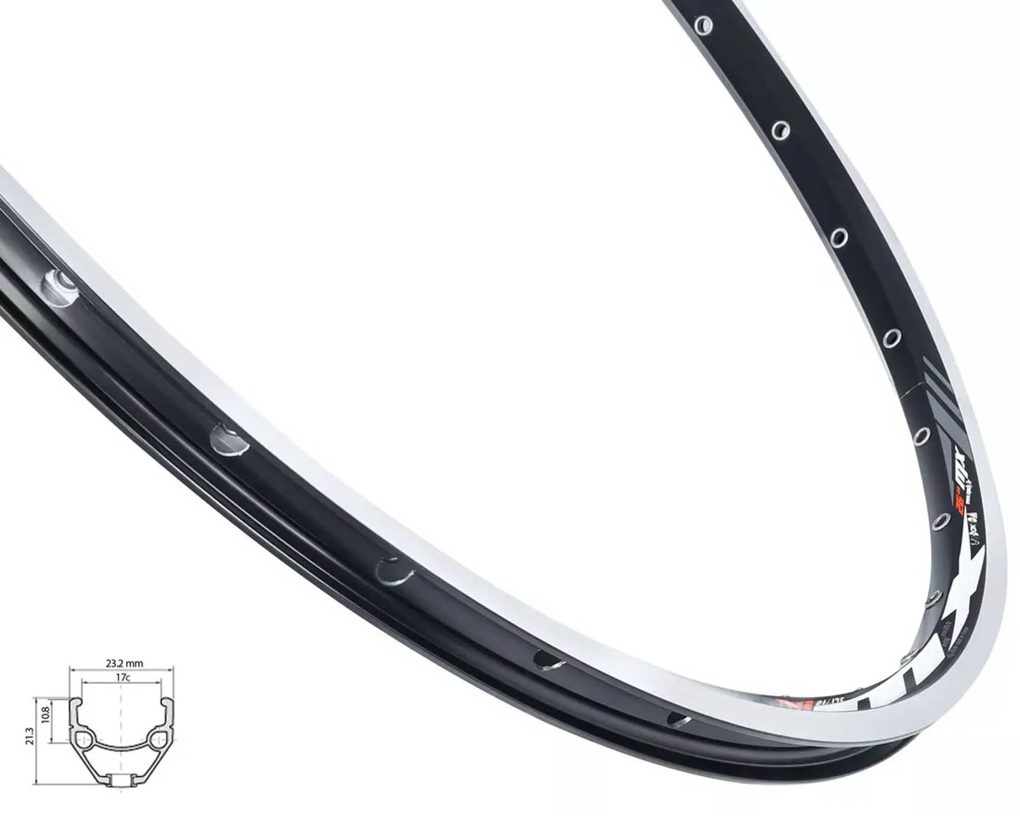 обод Mach1 MX 27.5 36отв. V-brake, черный