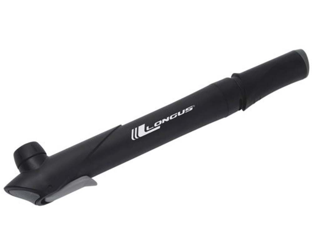 Мінінасос Longus Economic, пластиковий, presta + schrader, чорний