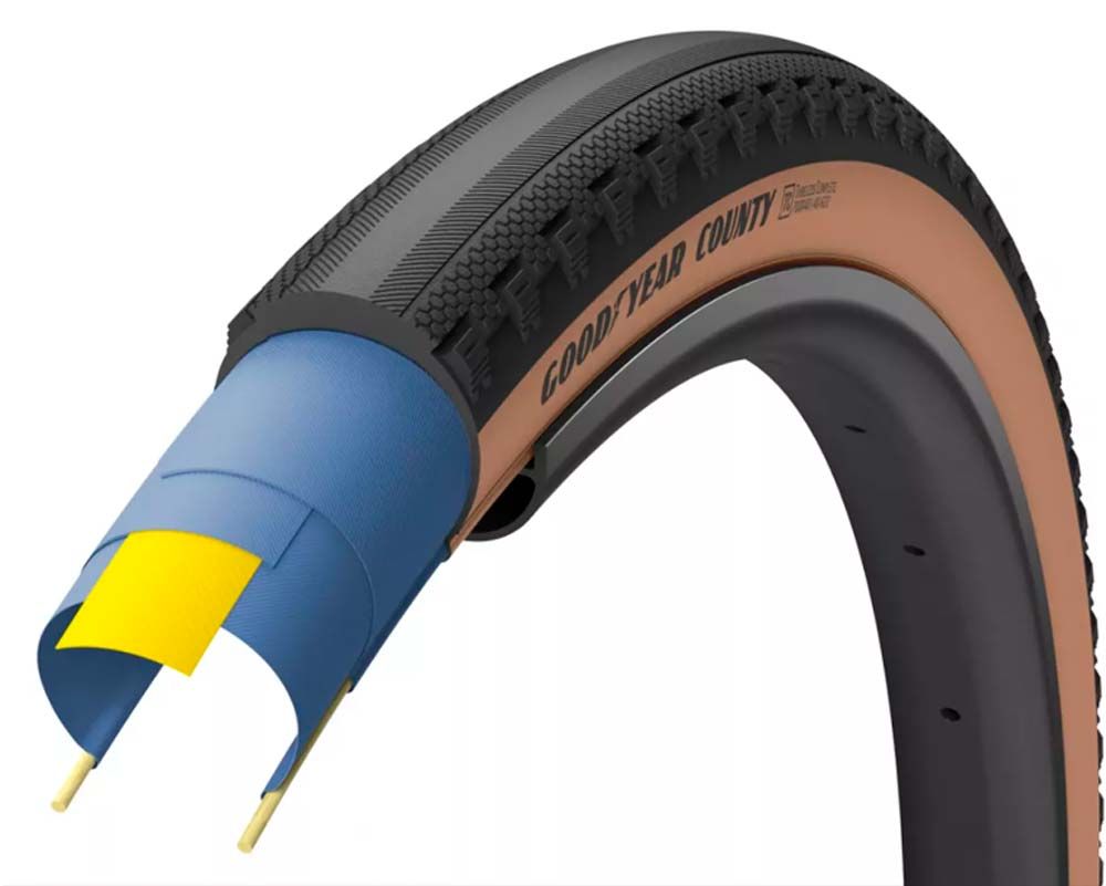 Покришка 650Bx50 27.5X2.0 (50-584) Goodyear County Ultimate Tubeless Complete, Blk/Tan