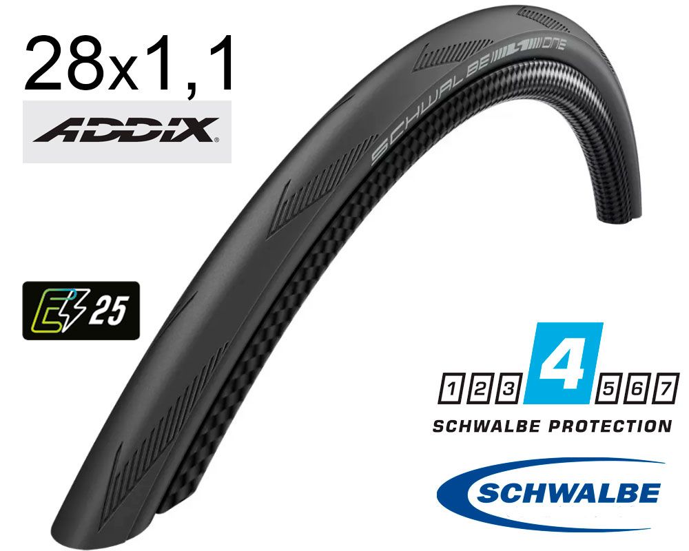 Покрышка 700X28C (28-622) Schwalbe One Raceguard, Microskin, Tle, B/B-Sk Hs462 Addix 67 EPI