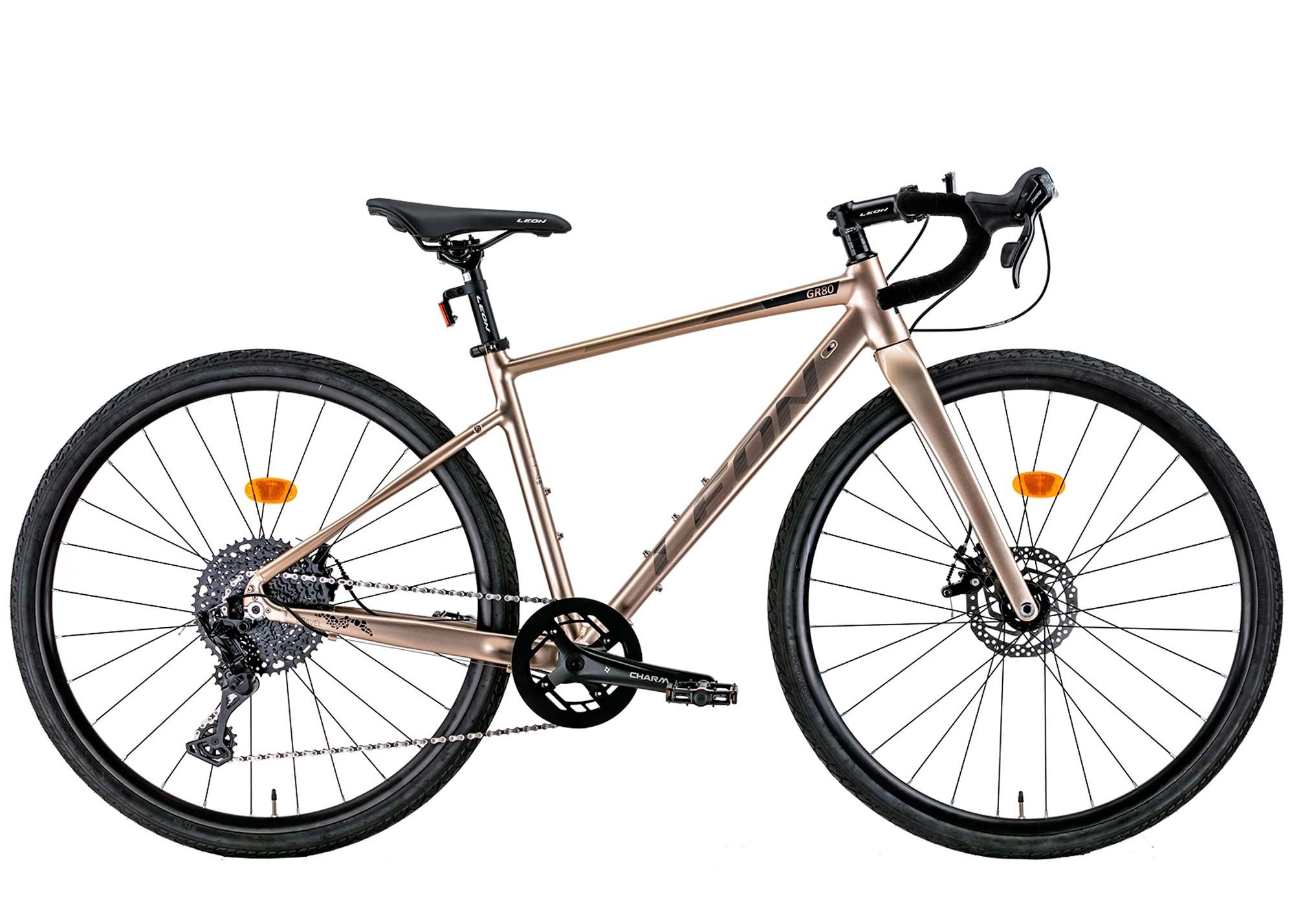 Велосипед 28 Leon GR-80 DD 2022 бежевий із сірим, розмір - L