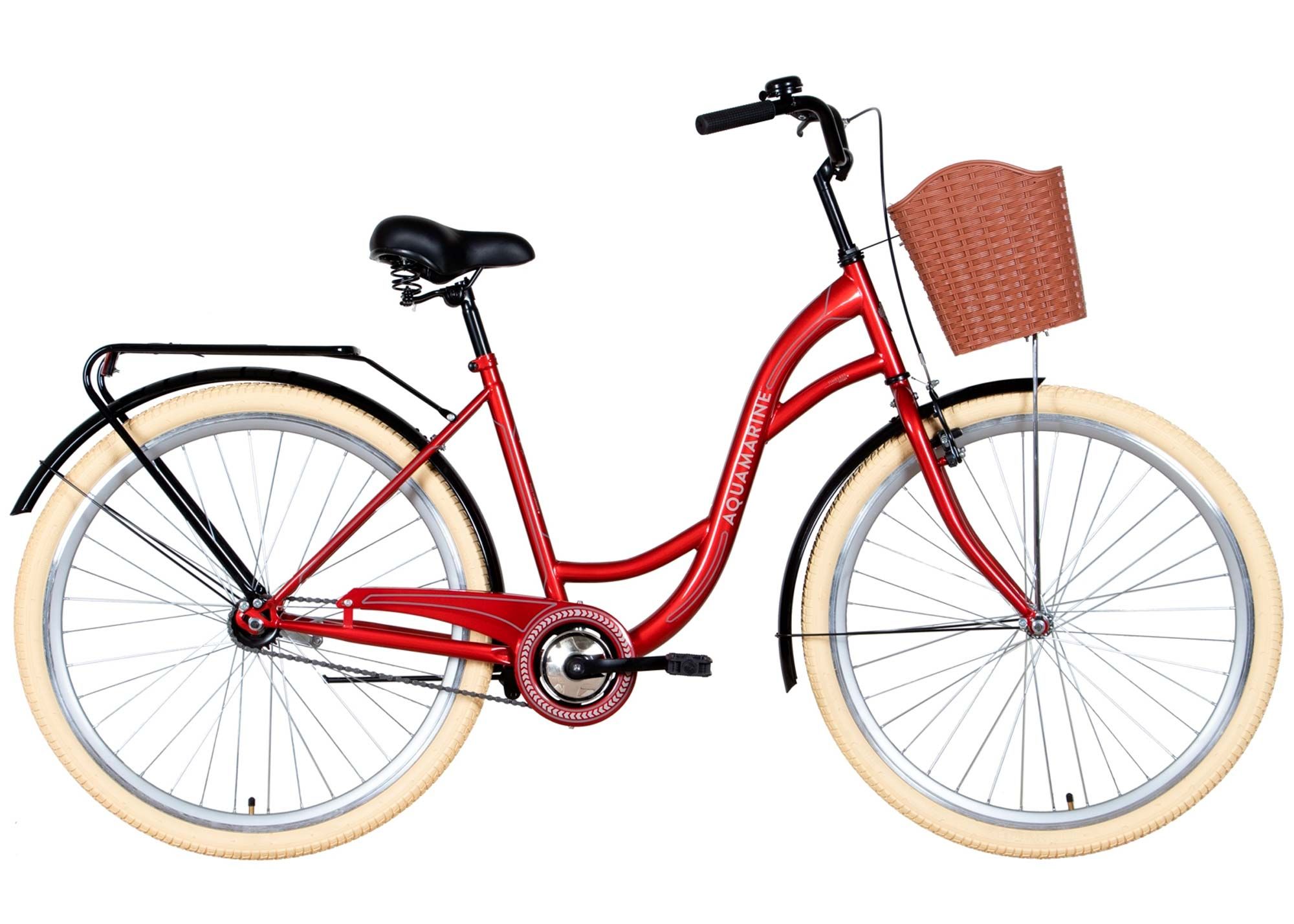 Велосипед 28 Dorozhnik AQUAMARINE 2022 бордовый, размер - 19