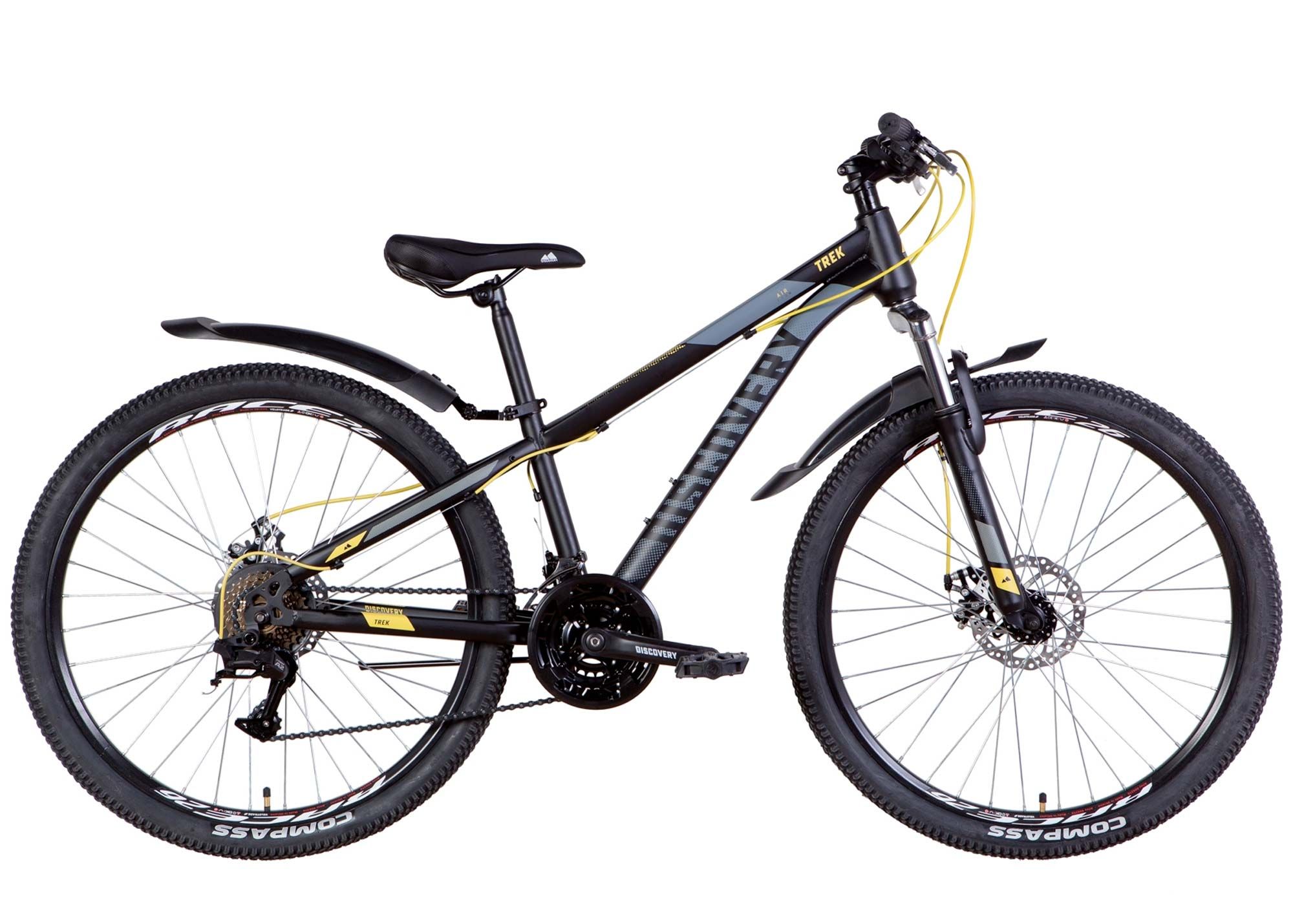 Велосипед 26 Discovery TREK AM DD 2022 чорно-жовтий, розмір - 18
