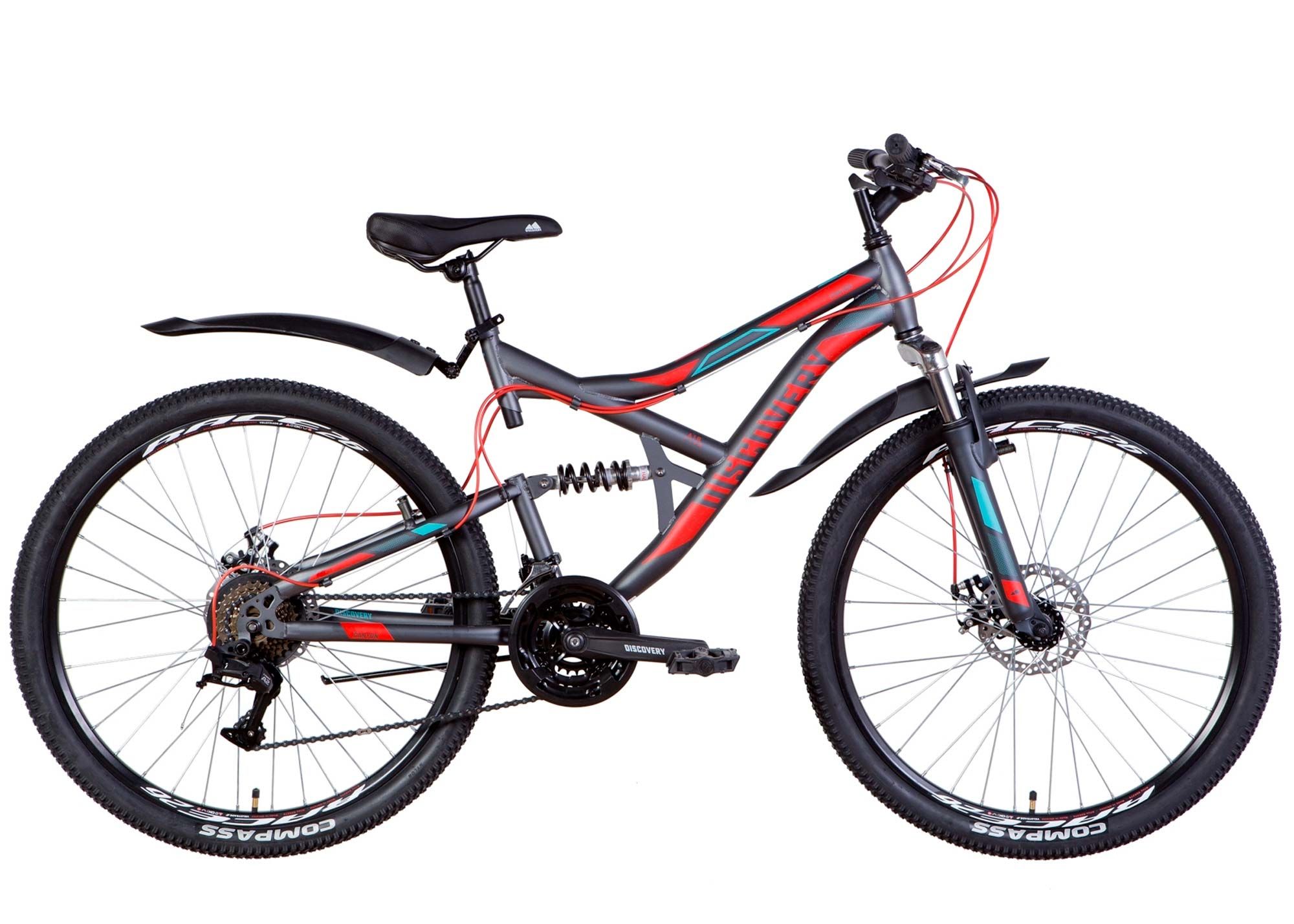 Велосипед 26 Discovery CANYON AM2 DD 2022 темно-сірий, розмір - 17,5