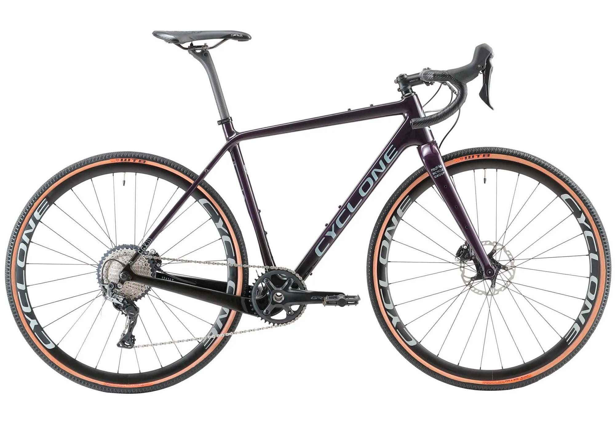 Велосипед 28 Cyclone CGX Carbon 54cm Черный с фиолетовым 2024