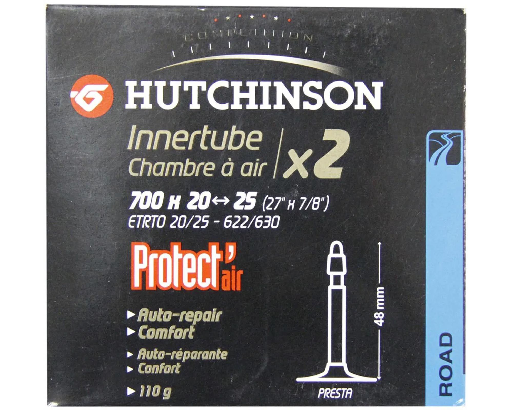 Камера с герметиком 28 x 0.8-1.00 (20/25-622/630) Hutchinson Protect Air x 2, presta 48mm