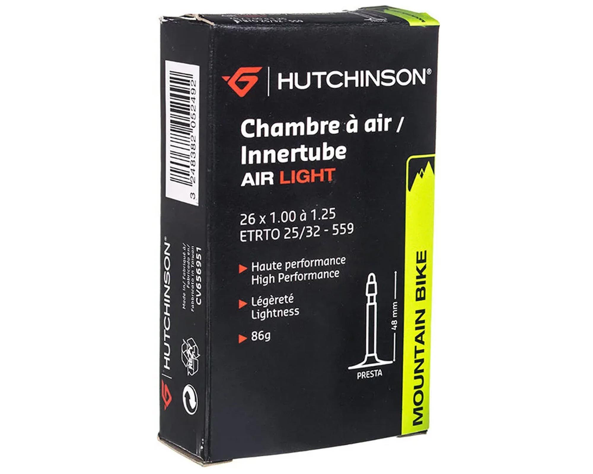 Камера 26 x 1.00-1.25 (25/32-559) Hutchinson Air Light, presta 48mm