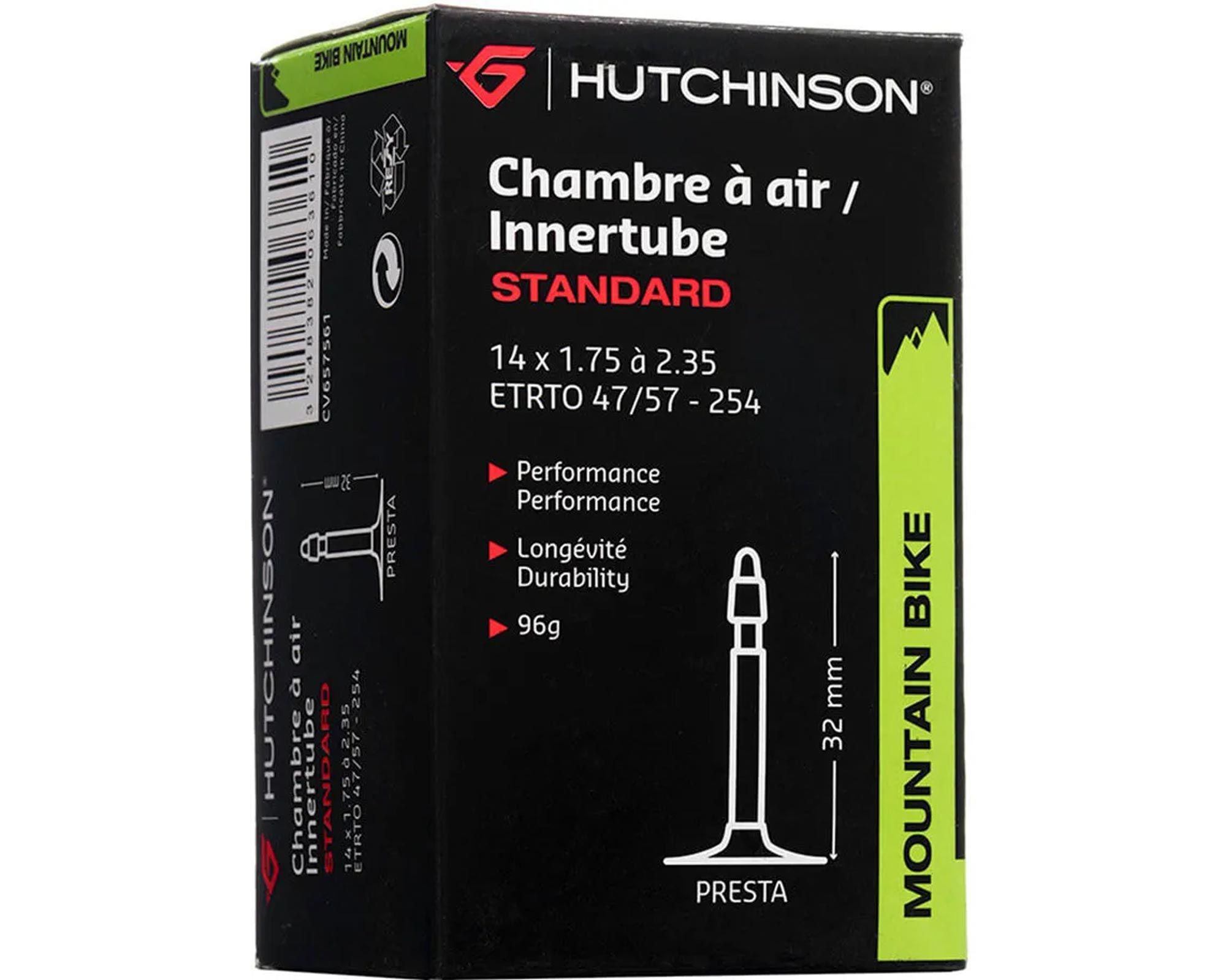 Камера 14 x 1.75-2.35 (47/57-254) Hutchinson Standart, presta 32mm