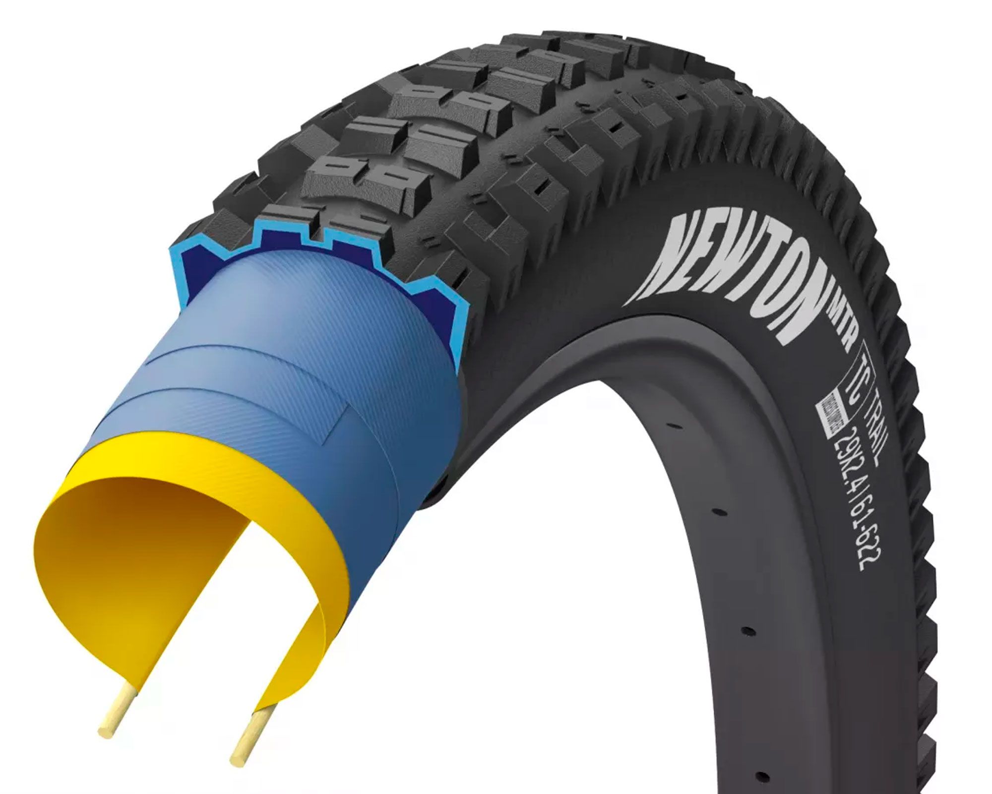 Покрышка 27.5x2.4 (61-584) GoodYear MTR Trail Tubeless Complete, Black