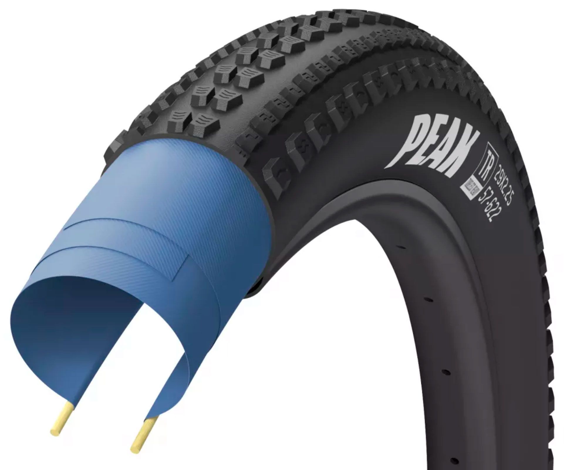 Покрышка 29x2.25 (57-622) GoodYear PEAK tubeless ready, folding, black, 60tpi