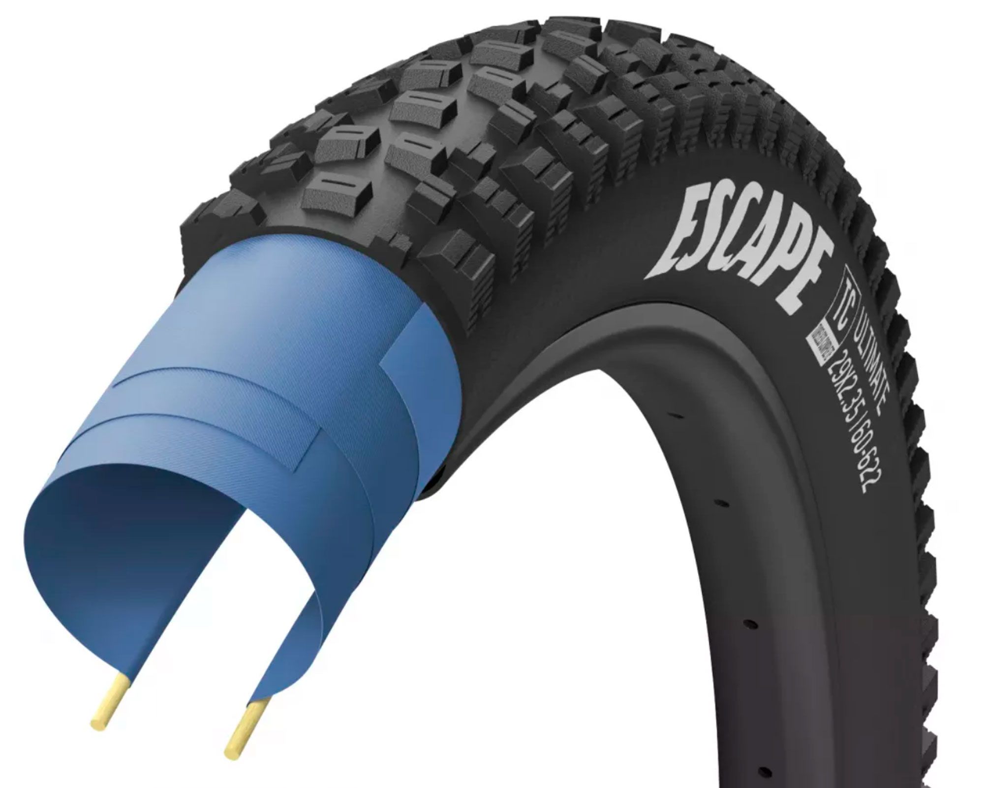 Покришка 29x2.35 (60-622) GoodYear ESCAPE tubeless complete, folding, black/tan, 120tpi