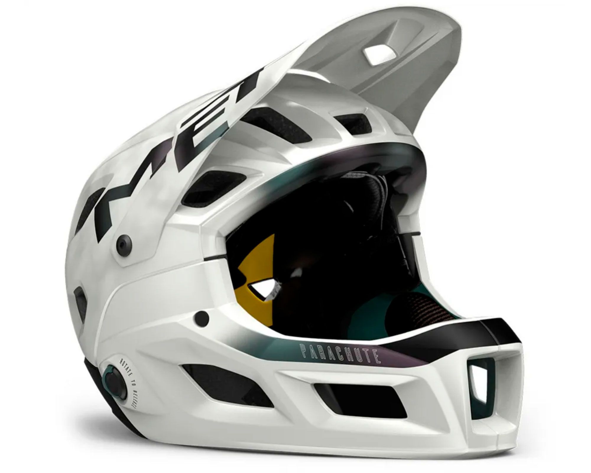 Шолом MET PARACHUTE MCR MIPS CE WHITE IRIDESCENT | MATT M (56-58)