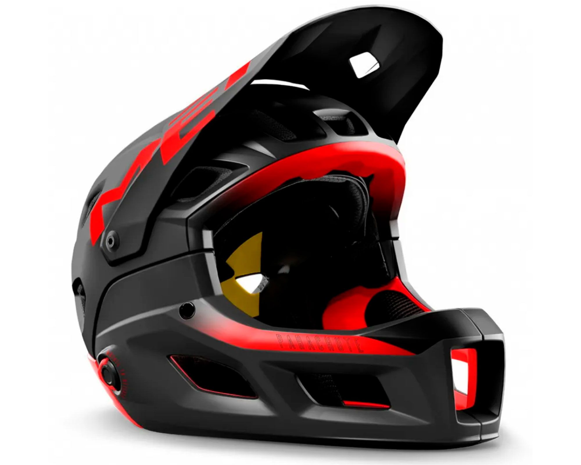 Шлем MET PARACHUTE MCR MIPS CE BLACK RED | MATT GLOSSY S (52-56)