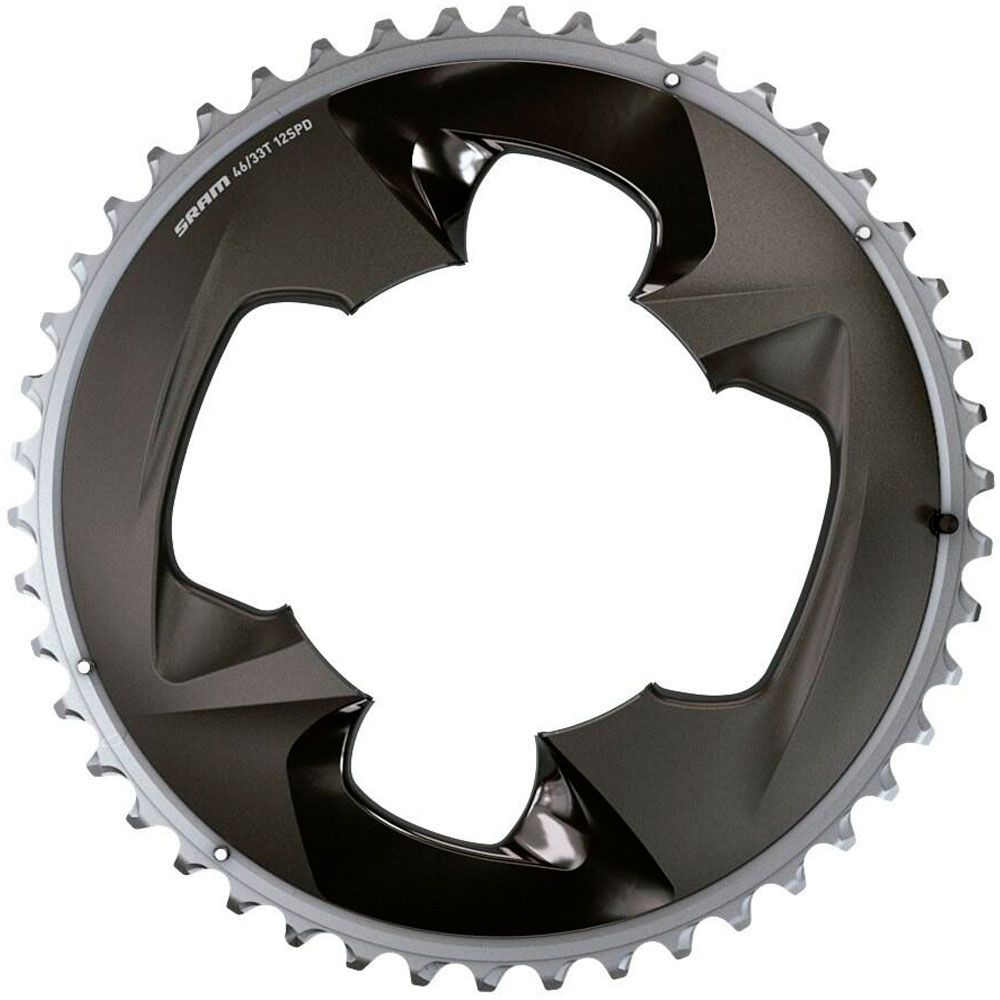Зірка SRAM ROAD 46T 107BCD 2X12 FORCE POLAR GREY WITH COVER PLATE