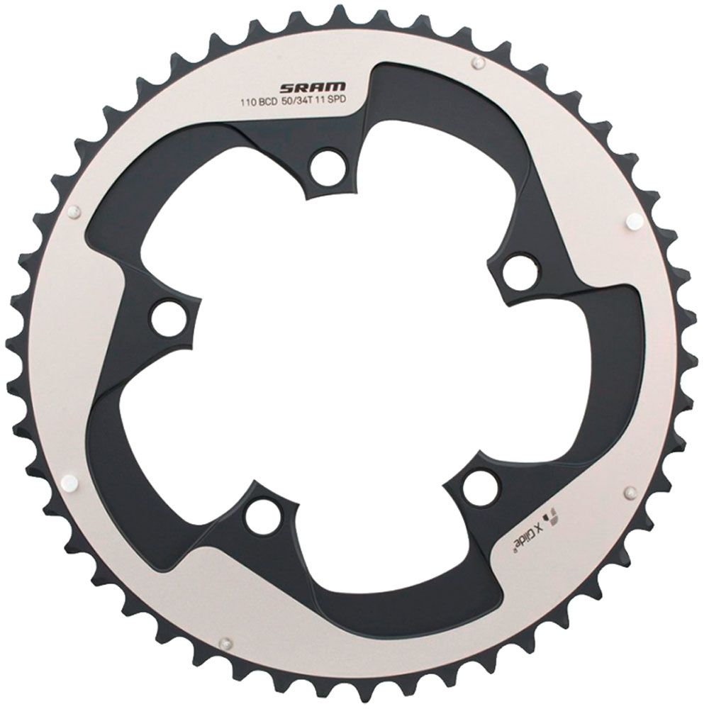 Звезда SRAM Road Force22 X-Glide R 50T Yaw 11шв Hidden Bolt/Non Hidden Bolt 110 Alum 5mm Black