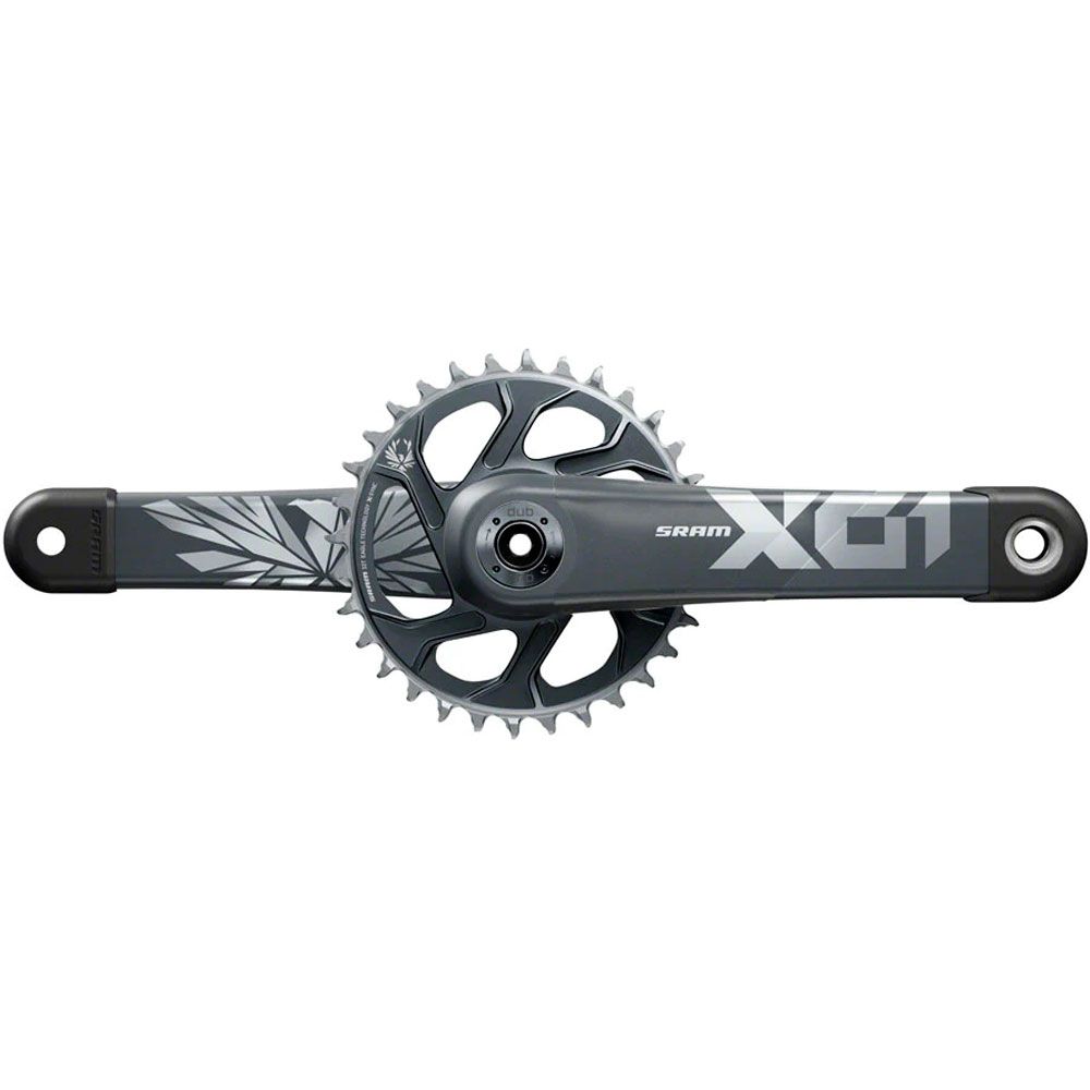 Шатуны SRAM X01 Eagle Boost 148 DUB 12s 165 w Direct Mount 32T X-SYNC 2 Chainring Lunar Polar Black (DUB Cups/Bearings no included) C3