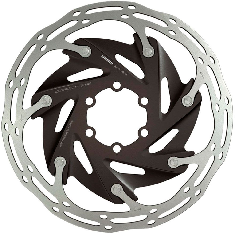 Ротор тормозной SRAM Centerline X Road 2 Piece 140 мм Black (includes stainless steel bolts) Rounded