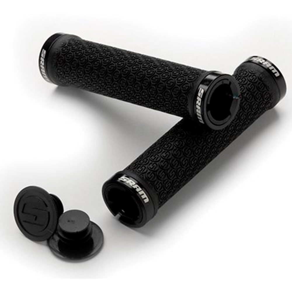 Гріпси SRAM  Black with Double Clamps & End Plugs, з замками
