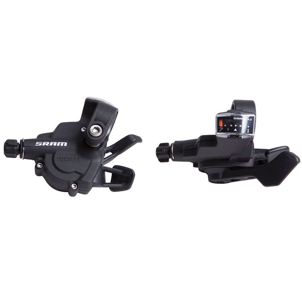 Манетки Sram X3 3*7 скоростей комплект (левая и правая)