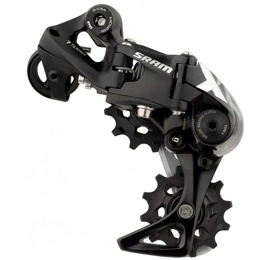 Задний переключатель SRAM X01DH 7шв Short Cage Black 2020