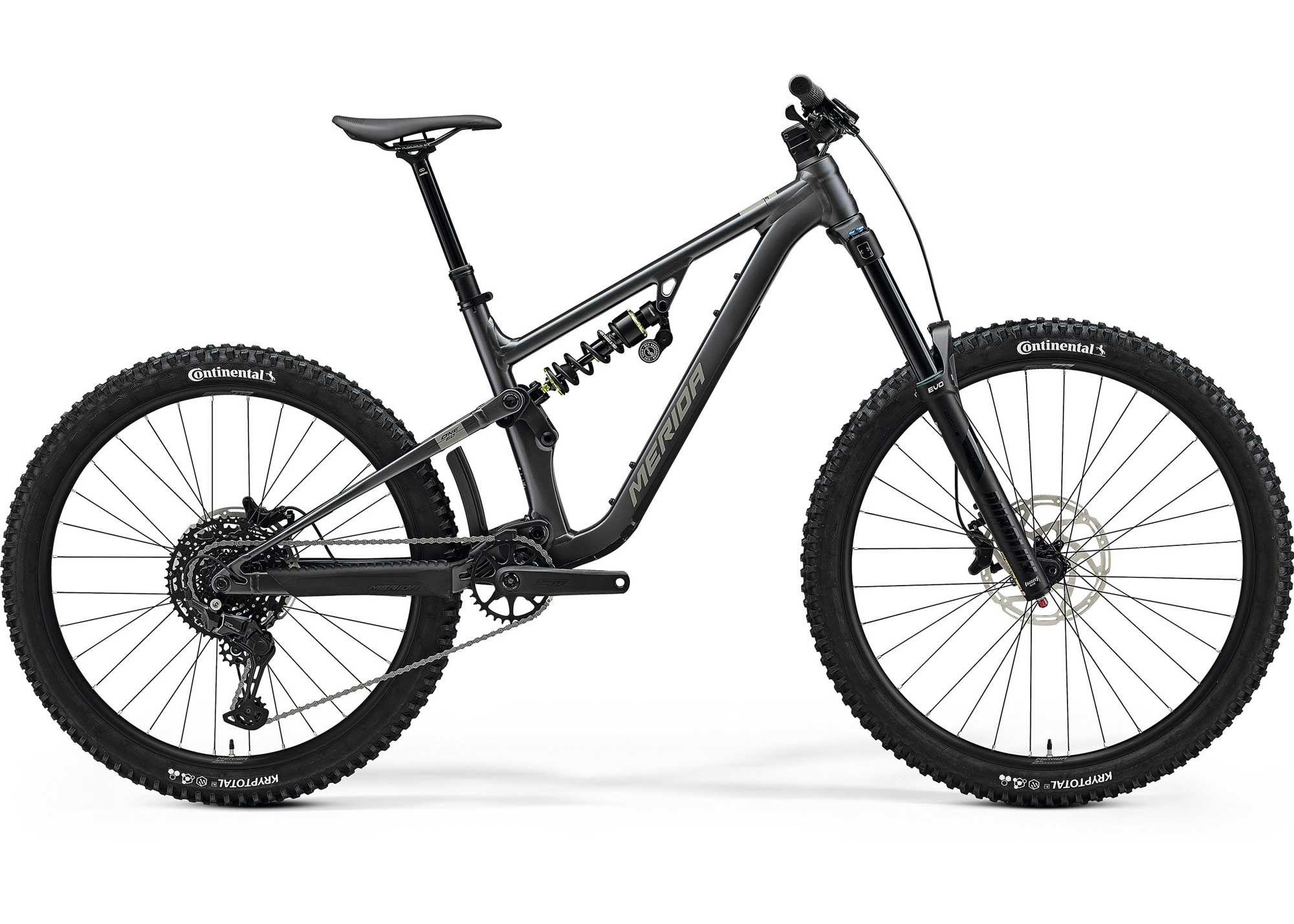 Велосипед 27.5-29 Merida ONE-SIXTY FR 400 (2025) рама - XL Silk Dark Silver (Grey/Black)